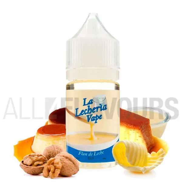 aroma vapeo sin nicotina con sabor a flan de leche Flan de leche 30 ml La Lecheria Vape