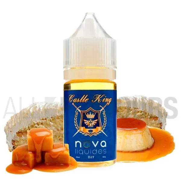 aroma vapeo sin nicotina sabor flan dulce Castle King 30 ml Nova