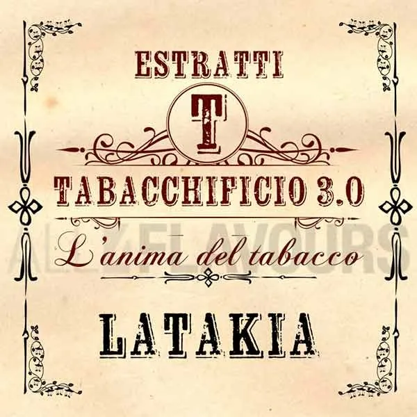 Extracto orgánico tabaco sin nicotina Latakia Tabacchi In Purezza 20 ml Tabacchificio 3.0