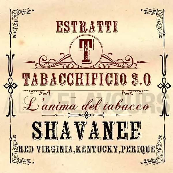Extracto orgánico tabaco sin nicotina Shavanee Blend 20 ml Tabacchificio 3.0 Extracto orgánico tabaco sin nicotina Shavanee Blend 20 ml Tabacchificio 3.0