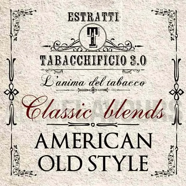 Extracto orgánico tabaco sin nicotina American Old Style Classic Blend 20 ml Tabacchificio 3.0