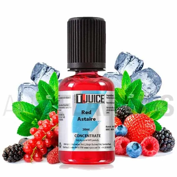 Aroma red astaire. Combinación bayas rojas, negras y zumo de uva con mentol Aroma red astaire. Combinación bayas rojas, negras y zumo de uva con mentol