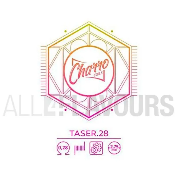 Resistencias Single Alien Taser 0.28 Ohm Charro Coils fabricadas con hilos de primera calidad Resistencias Single Alien Taser 0.28 Ohm Charro Coils fabricadas con hilos de primera calidad