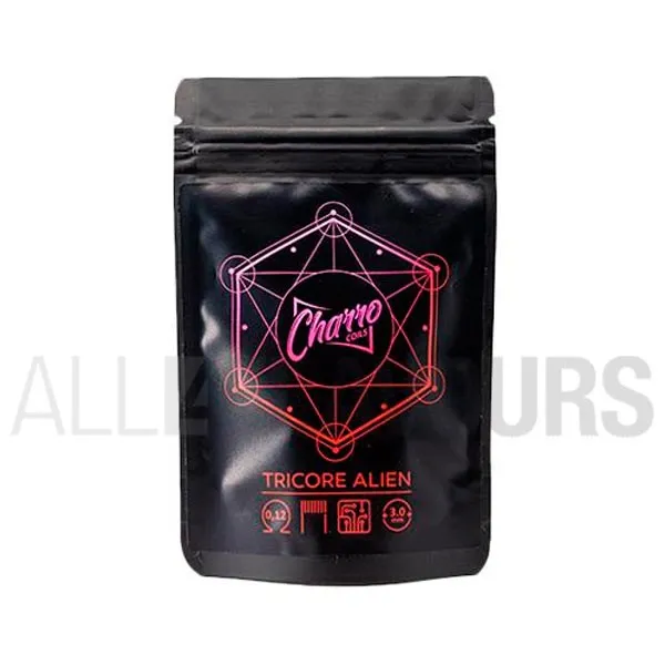 resistencias artesanales fabricadas con materiales especiales Dual Tricore Alien 0.12 Ohm Charro Coils