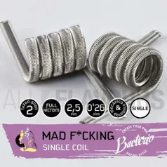 Resistencias Bacterio Coils Mad F*cking Single Coil 0.26 Ohm