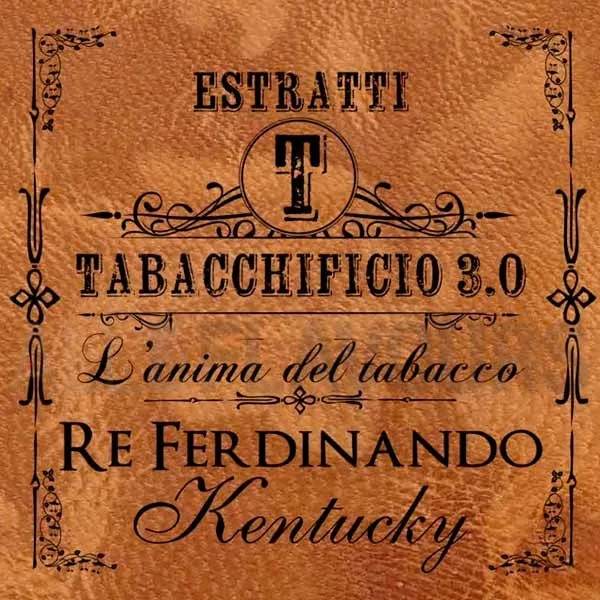 Extracto orgánico tabaco sin nicotina Re Ferdinando Kentucky 20 ml Tabacchificio 3.0