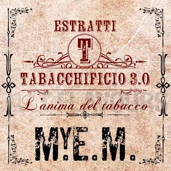 Extracto orgánico tabaco sin nicotina M.Y.E.M 20 ml Tabacchificio 3.0