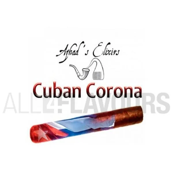 Extracto orgánico tabaco sin nicotina Cuban Corona Azhads elixir sabor a tabaco