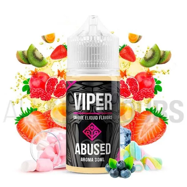 aroma vapeo sin nicotina Abused 30 ml Viper Eliquid sabor frutal