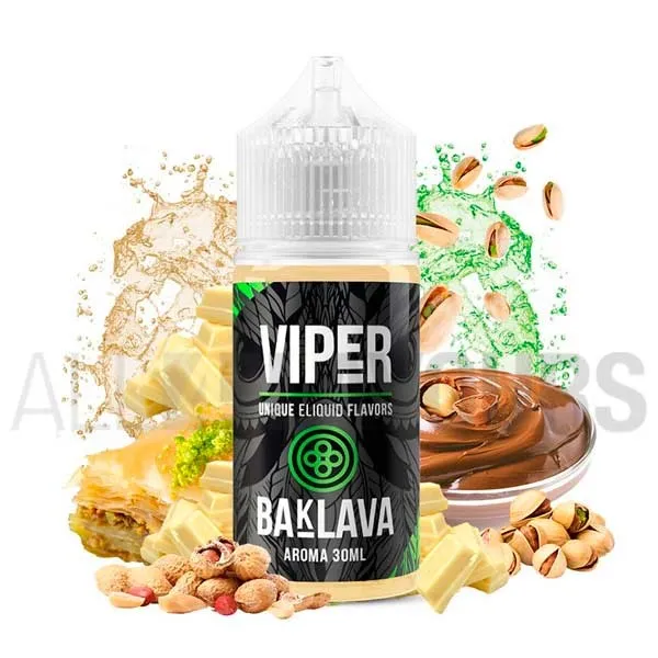 aroma vapeo sabor dulce sin nicotina para alquimia vaper Baklava 30 ml Viper Eliquid