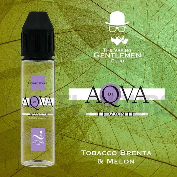Extracto orgánico de tabaco aqva levante sin nicotina 20 mlThe vaping gentlemen club