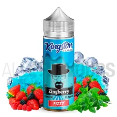 Líquido vapeo sin nicotina Zingberry Fizzy 100 ml Kingston Eliquid con sabor a frutos del bosque