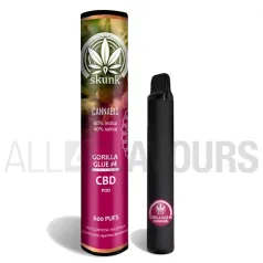 Pod desechable CBD Gorilla Glue con terpenos naturales de 250 mg y 600 caladas