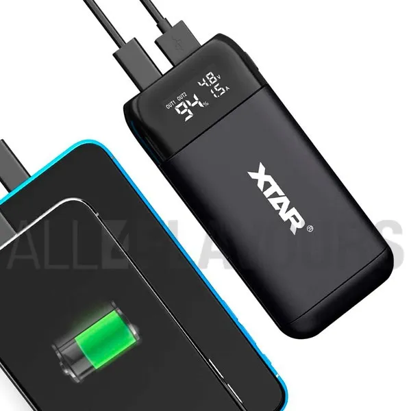 Imagen frontal cargador power bank Xtar PB2s
