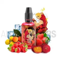 Aroma vapeo Uraken marca Fuel 30 ml con sabor a lichi y fresas con efecto frío