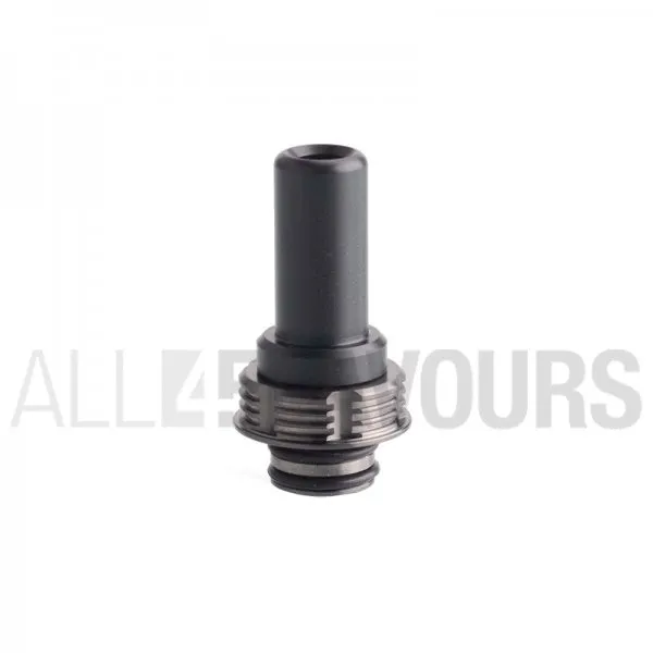 Drip Tip Long 510 - Black + Gunmetal Thunderhead Creations