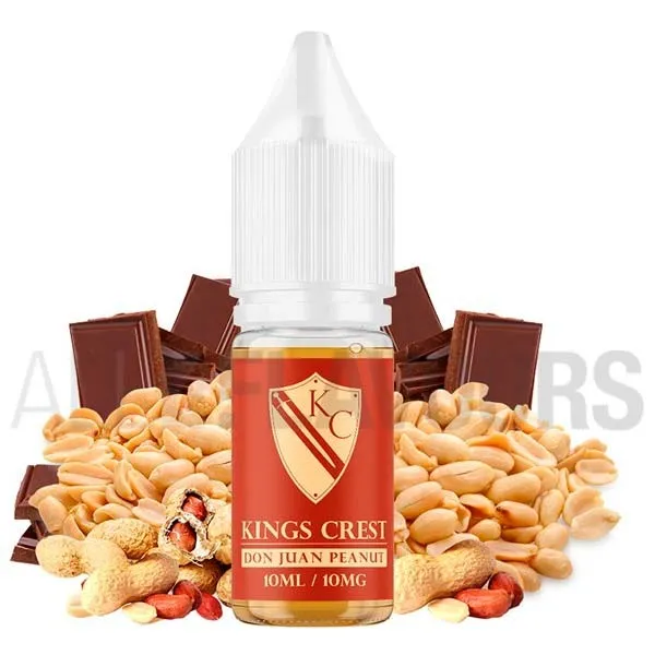 Sales nicotina Don Juan Don Juan Peanut 10 ml 10/20 MG Kings Crest Sales nicotina Don Juan Don Juan Peanut 10 ml 10/20 MG Kings Crest