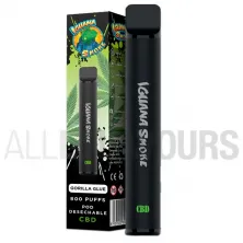 Pod desechable CBD Gorilla Glue Iguana Smokes con sabor a la variedad de marihuana Gorilla Glue