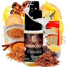 Sales de nicotina Tobacco Custard 10 ml 10/20 MG Tobacco´s sabor a tabaco dulce con crema de vainilla y gallestas