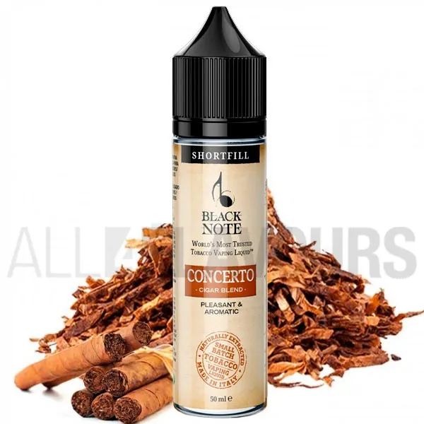 Extracto orgánico tabaco sin nicotina Concerto 20 ml Black note