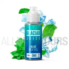 Líquido vaper sin nicotina sabor a menthol con efecto fresco Blue Menthol 100ml Glaciar Juice