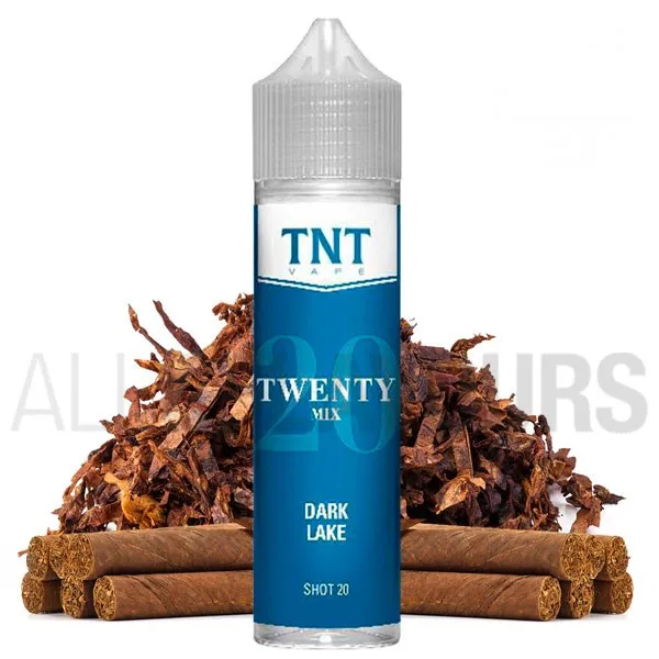 Extracto orgánico tabaco sin nicotina Dark Lake Twenty 20 ml Tnt-Vapesabor a tabaco