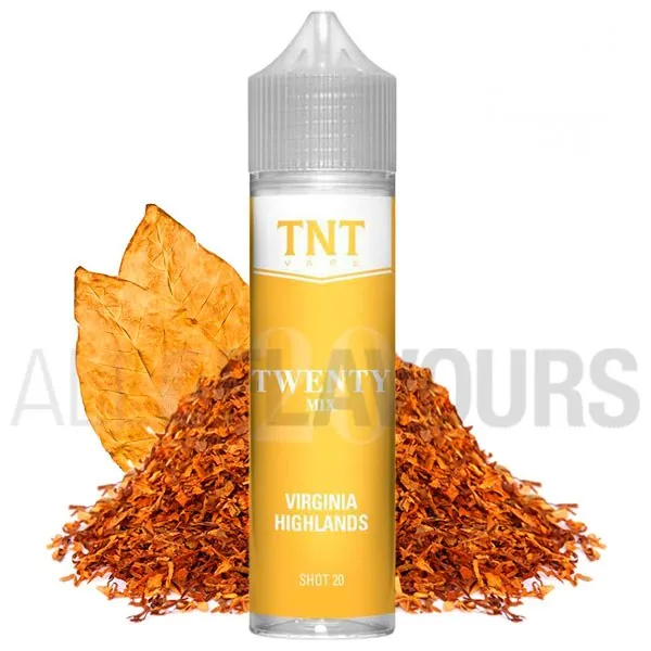 Extracto orgánico tabaco sin nicotina Virginia Highlands Twenty 20 ml Tnt-Vapesabor a tabaco rubio Extracto orgánico tabaco sin nicotina Virginia Highlands Twenty 20 ml Tnt-Vapesabor a tabaco rubio