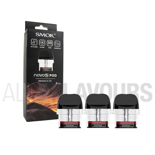 cartucho recambio vaper pod Cartucho Novo 5 Smok de capacidad 2 ml