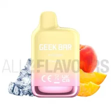 Pod Desechable Pod Desechable Meloso Mini Peach Ice Geek Bar 20mg de nicotina con sabor a melocotón con frescor