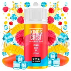 Líquido vapeo sin nicotina Mango Berry Ice 100 ml Kings Crest con sabor a mango y fruto del bosque frescos