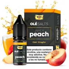 Líquido vaper sales nicotina Juicy Peach 10 ml 10/20 mg Ole Salts Bad Vape con sabor a melocotón