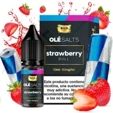 Líquido vaper sales nicotina Strawberry Bull 10 ml 10/20 mg Ole Salts Bad Vape con sabor a bebida energética y fresas