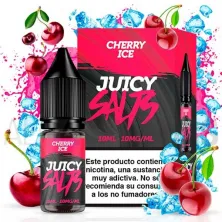 Sales nicotina Cherry Ice 10 ml 10/20 mg Juicy Salts con sabor a cereza con efecto frío