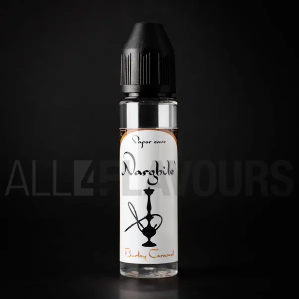 Extracto orgánico tabaco vaper sin nicotina Narghile Burley Caramel 20 ml Vapor Cave