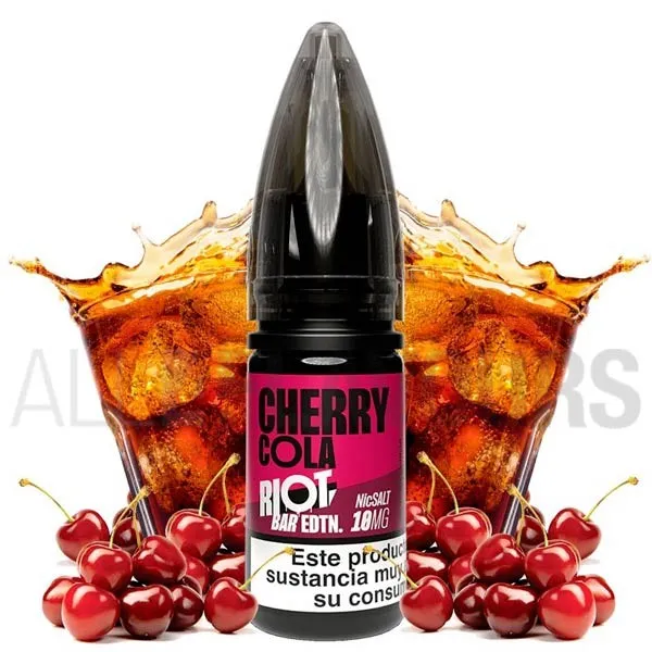 líquido sales de nicotina Cherry Cola Riot Squad sabor bebida de cola y cerezas líquido sales de nicotina Cherry Cola Riot Squad sabor bebida de cola y cerezas