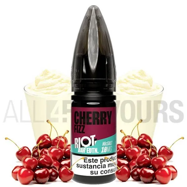 líquido sales de nicotina Cherry Fizz Riot Squad sabor bebida de cola y crema líquido sales de nicotina Cherry Fizz Riot Squad sabor bebida de cola y crema