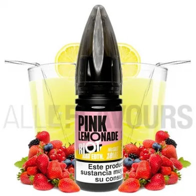 líquido sales de nicotina Pink Lemonade Riot Squad sabor a limonada con frutos rojos