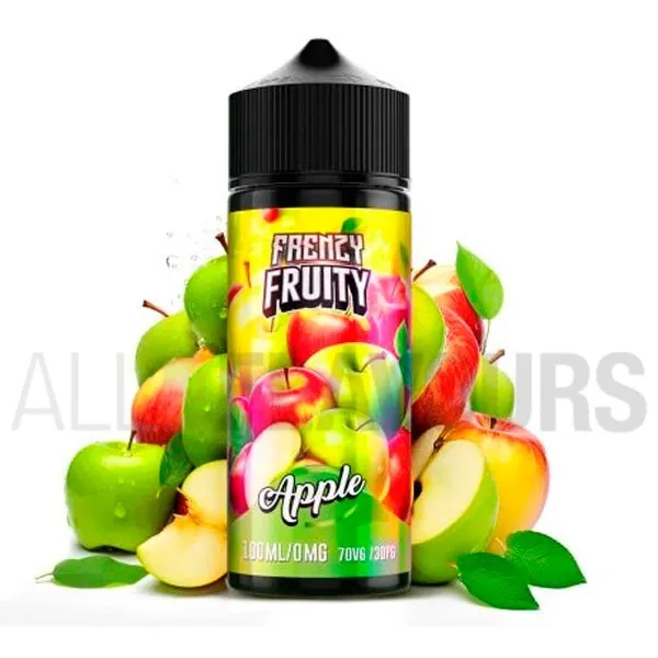 líquido vapeo sin nicotina Frenzy Fruity apple 100 ml Oil4vap con sabor a manzana