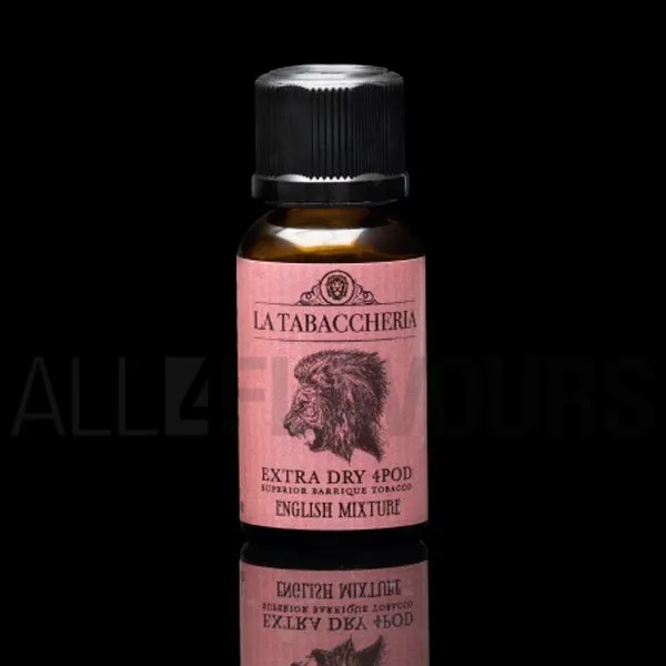 Extracto orgánico tabaco sin nicotina English Mixture 20 ml extradry para pod La Tabaccheria