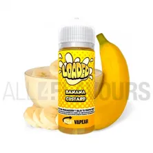 líquido vaper sin nicotina Banana Custard 100 ml Loaded sabor a natillas con plátano