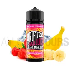 Líquido vaper sin nicotina sabor a melocotón con efecto frío Strawberry banana Ice 100 ml Drifte Bar