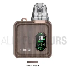 Pod vaper para iniciarse en el vapeo  Xlim SQ Pro Pod Kit Oxva color bronze acabado madera