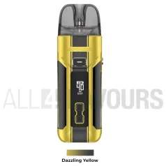 Pod kit vaporesso Luxe X Pro para vapeo con líquidos de sales de nicotina o sin nicotina color gris y amarillo