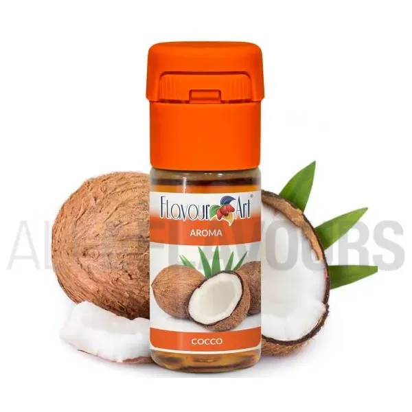 Aroma vapeo coco 10 ml de la marca Italiana Flavour art Aroma vapeo coco 10 ml de la marca Italiana Flavour art