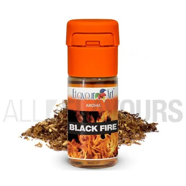 Aroma vapeo black fire 10 ml de la marca Italiana Flavour art