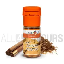 Aroma vapeo tuscan reserva 10 ml de la marca Italiana Flavour art