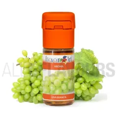 Aroma vapeo uva blanca 10 ml de la marca Italiana Flavour art