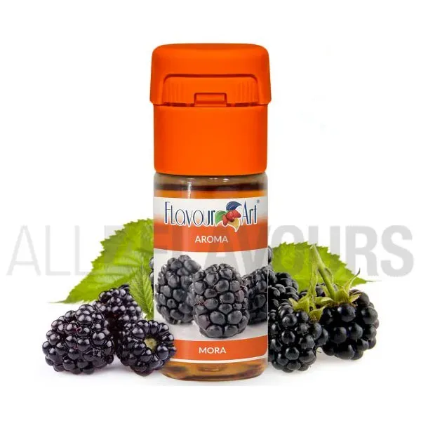 Aroma vapeo mora 10 ml de la marca Italiana Flavour art