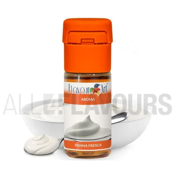 Aroma vapeo crema fresca 10 ml de la marca Italiana Flavour art Aroma vapeo crema fresca 10 ml de la marca Italiana Flavour art