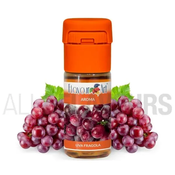 Aroma vapeo uva morada 10 ml de la marca Italiana Flavour art